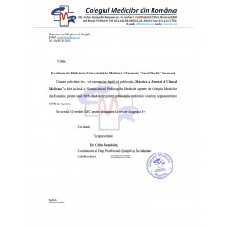 Revista Maedica J Clin Med – abonament format pdf